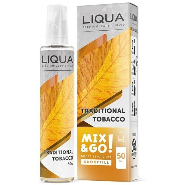 Liqua Traditional Tobacco Shortfill 50/70ml 0mg